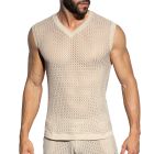 ES Collection Brisa V-Neck Vest T-Shirt TS357 Beige