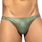 ES Collection Shiny Recycled Rib Bikini UN554 Khaky