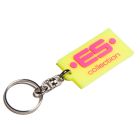 ES Collections ES Rubber Keyring AC216 Neon Yellow Mens Accessories