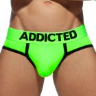 Addicted Neon RingUp Swimderwear Swim Brief AD917 Neon Green Mens Swimwear
