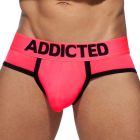 Addicted Neon RingUp Swimderwear Swim Brief AD917 Neon Pink Mens Underwear