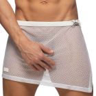 Addicted Mesh Skirt AD983 White Mens Adult