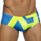 Addicted Extra Large AD Logo Swim Brief ADS045 Royal Blue Mens Swimwear