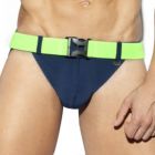 ES Collection Belt Pique Swim Bikini 2025 Navy