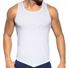 ES Collection Flame Tank Top TS284 White Mens Clothing