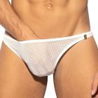 ES Collection Plumetti Thong UN469 White Mens Underwear