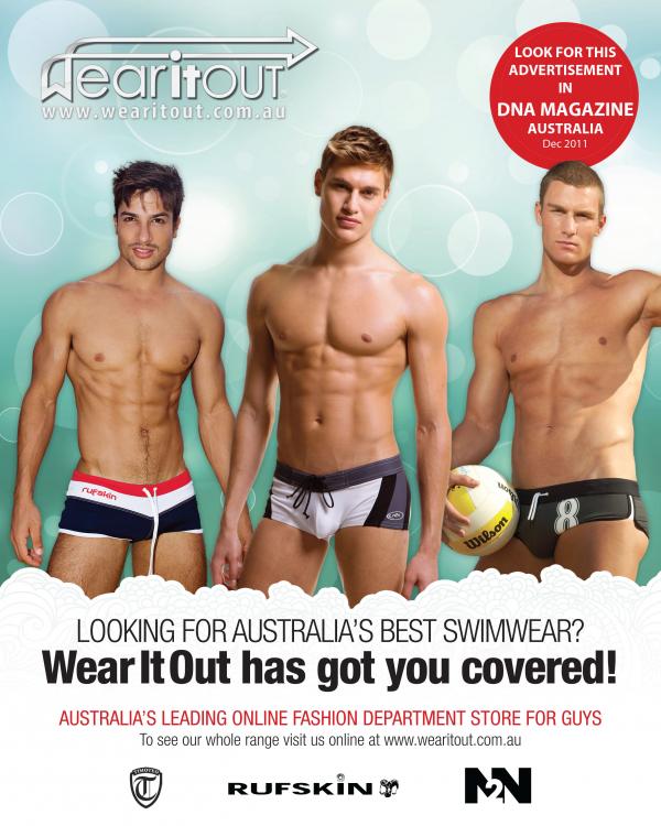 DNA Magazine Australia gets a full page Wear It Out advert for December