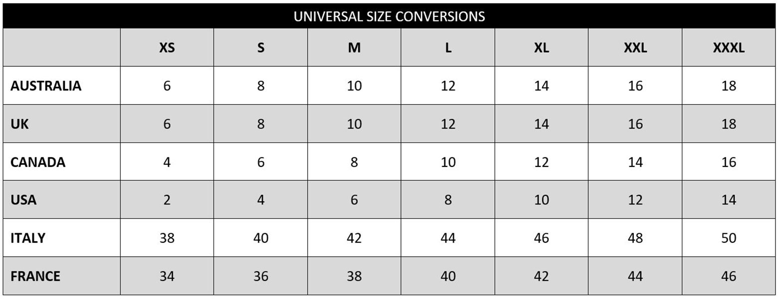 AquaBlu_uni_sizechart