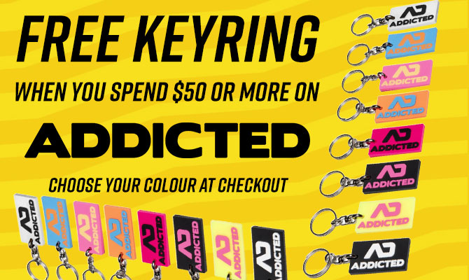 Free Addicted Keyring Gift Offer